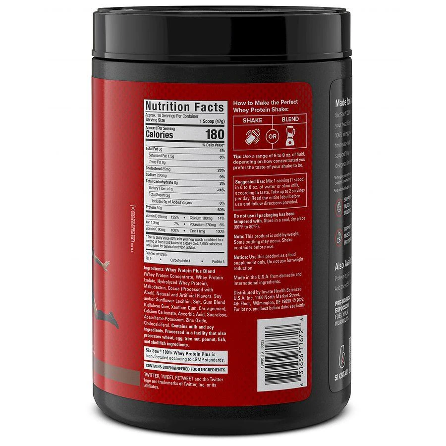 商品Six Star|Elite Series 100% Whey Protein,价格¥191,第3张图片详细描述