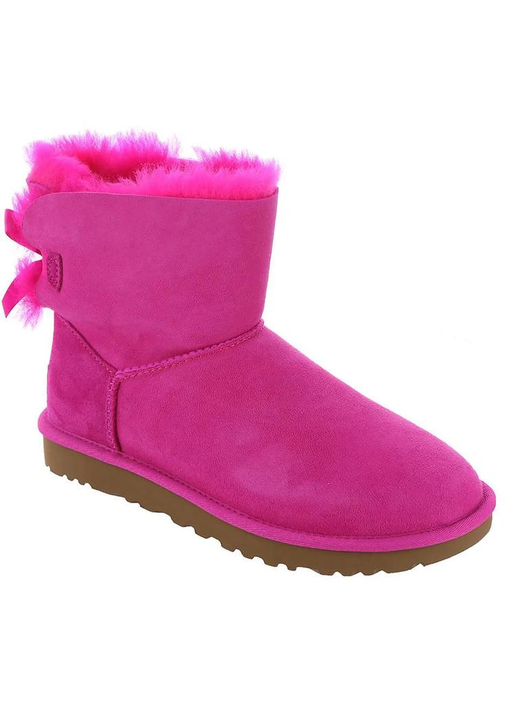 商品UGG|Mini Bailey Bow II Womens Suede Shearling Winter Boots,价格¥739,第1张图片详细描述