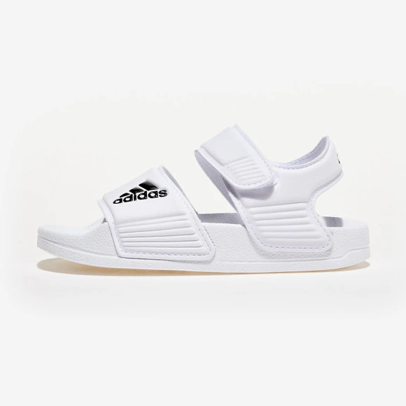 商品Adidas|【Brilliant|包邮包税】阿迪达斯 ADILETTE SANDAL K 儿童  凉鞋 沙滩鞋 运动凉鞋 拖鞋  GW0342 FTWWHT/CBLACK/FTWWHT,价格¥217,第1张图片