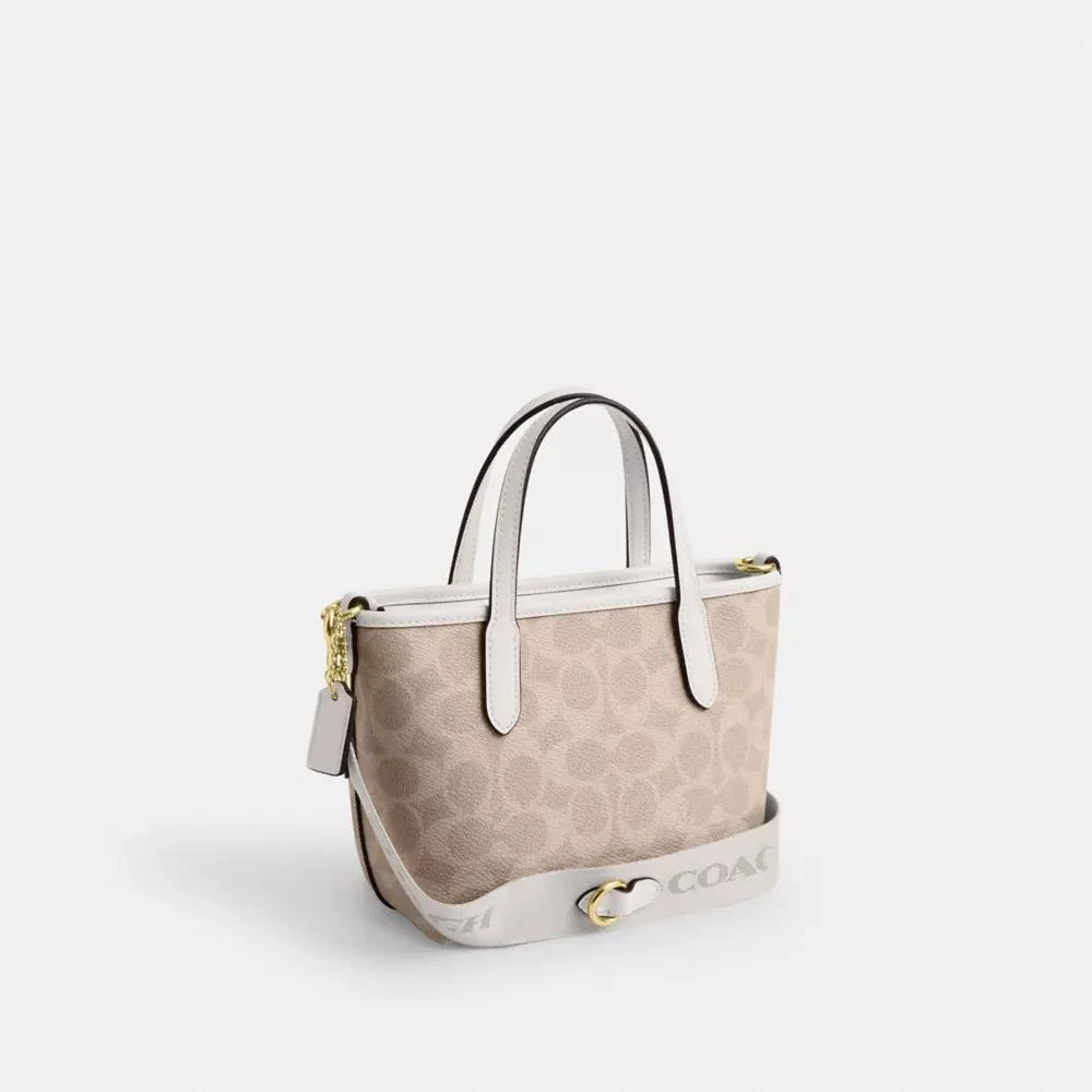 商品Coach|City Mini Tote Bag In Signature Canvas,价格¥1058,第4张图片详细描述