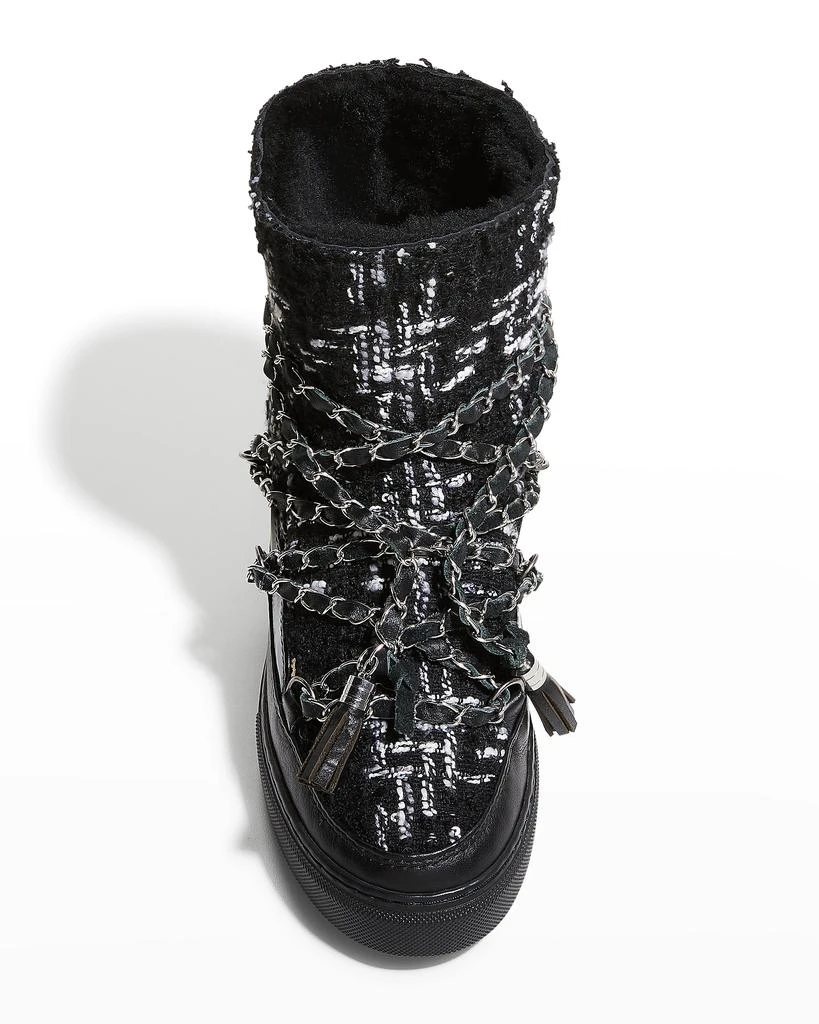 商品INUIKII|English Tartan Lace-Up Wedge Snow Booties,价格¥1148,第5张图片详细描述