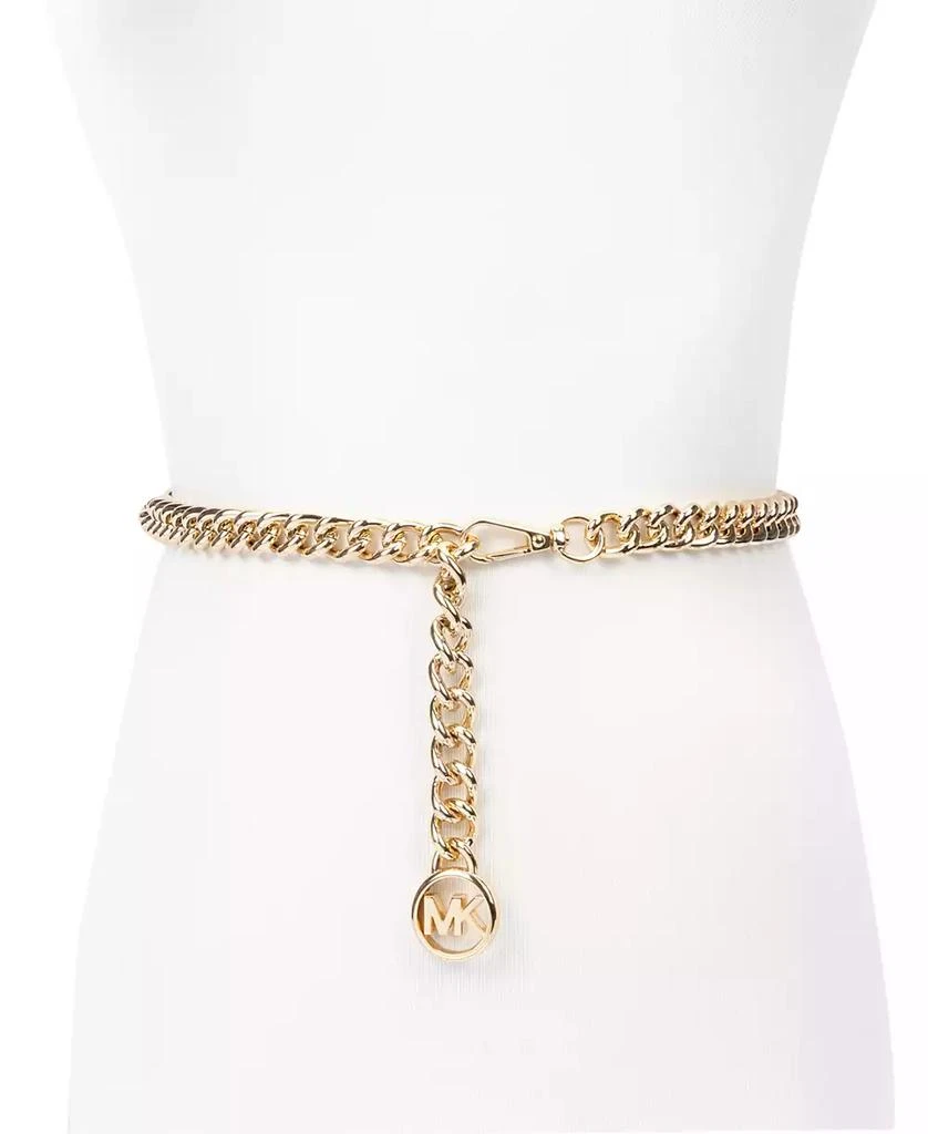 商品Michael Kors|Women's MK Logo Metal Chain Belt,价格¥347,第2张图片详细描述