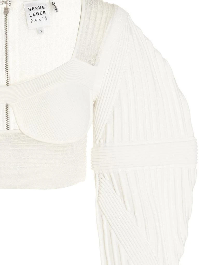 商品Herve Leger|Hervé Léger Topwear in White,价格¥3877,第3张图片详细描述