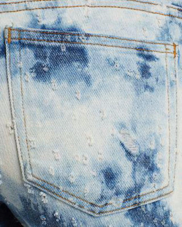 商品Alexander Wang|Whiplash Skinny Jeans in Bleached Destroy,价格¥1108,第4张图片详细描述