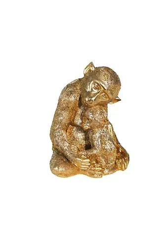 商品Kingston Living|Living 9 Gold Tropical Monkey Mother With Baby Tabletop Figurine,价格¥375,第1张图片