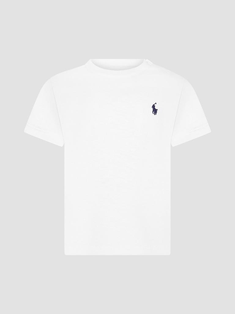 Ralph Lauren  White Baby Boys T-Shirt商品第1张图片规格展示