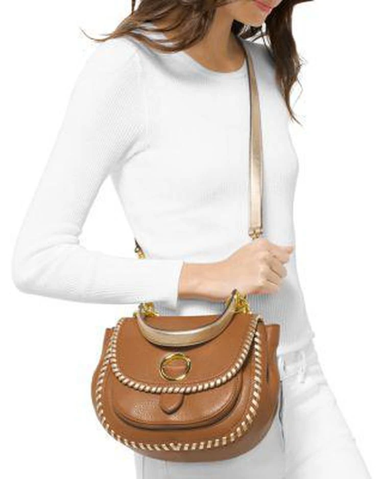 商品Michael Kors|Isadore Top Handle Contrast Stitch Medium Leather Messenger,价格¥1685,第2张图片详细描述