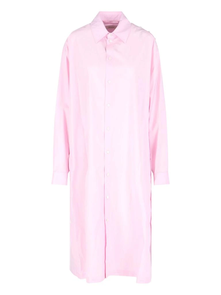 商品Lemaire|Lemaire Collared Button-Up Shirt Dress,价格¥2577,第1张图片