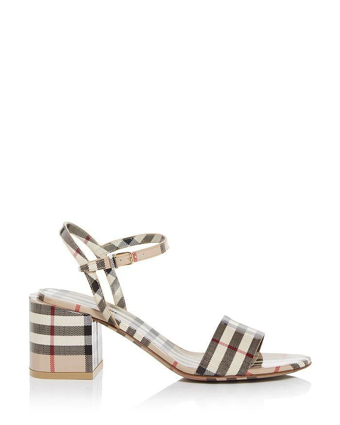 商品Burberry|Women's Cornwall Vintage Check Block Heel Sandals,价格¥4000,第2张图片详细描述