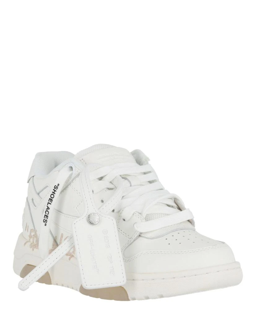 商品Off-White|女式  Out of Office 低帮休闲鞋 小牛皮板鞋 白色,价格¥2167,第2张图片详细描述