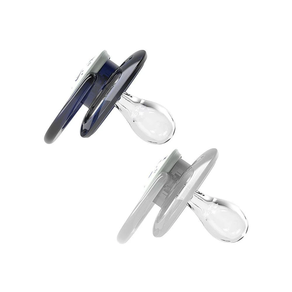 商品Dr. Browns|Advantage Symmetrical Pacifier, Blue, Glow-in-the-Dark, 2 Pack, 6-18m,价格¥112,第2张图片详细描述