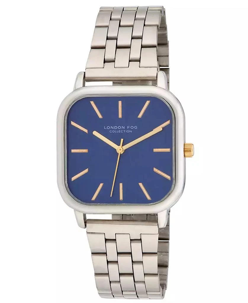 商品London Fog|Unisex Orchard Silver Link Alloy Watch,价格¥505,第1张图片