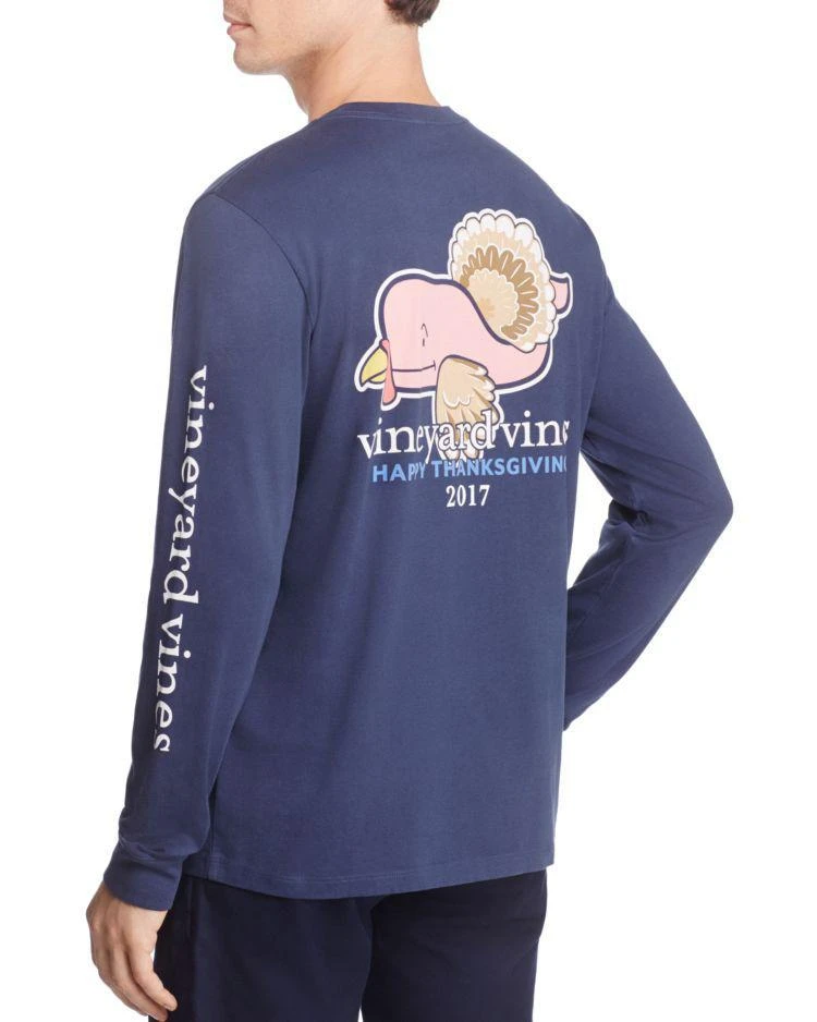 商品Vineyard Vines|Turkey Long Sleeve Pocket Tee,价格¥181,第1张图片