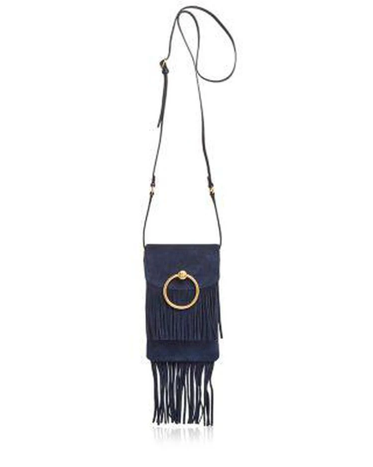 商品Tory Burch|Farrah Suede Fringe Smartphone Crossbody ,价格¥1248,第1张图片