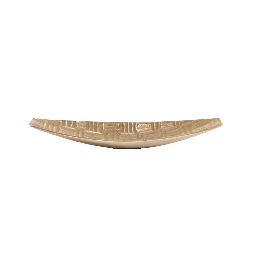 商品Howard Elliott|Textured Aluminum Elongated Gold Bowl- Small,价格¥1316,第1张图片