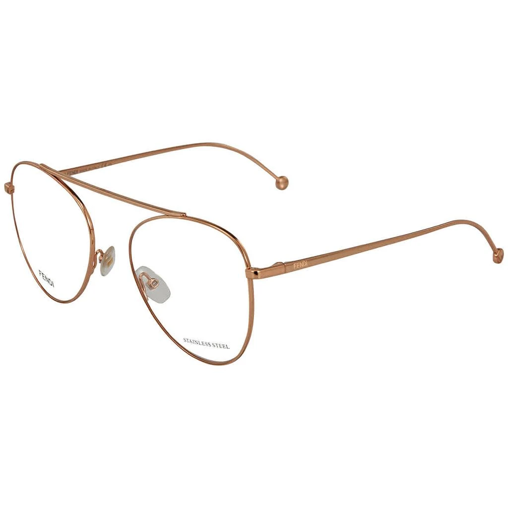 商品Fendi|Fendi Demo Aviator Ladies Eyeglasses FF 0352 0DDB 56,价格¥739,第1张图片