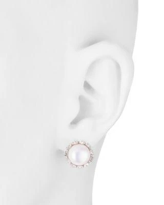 商品Carolee|Cultured Freshwater Pearl & Filigree Stud Earrings,价格¥262,第2张图片详细描述