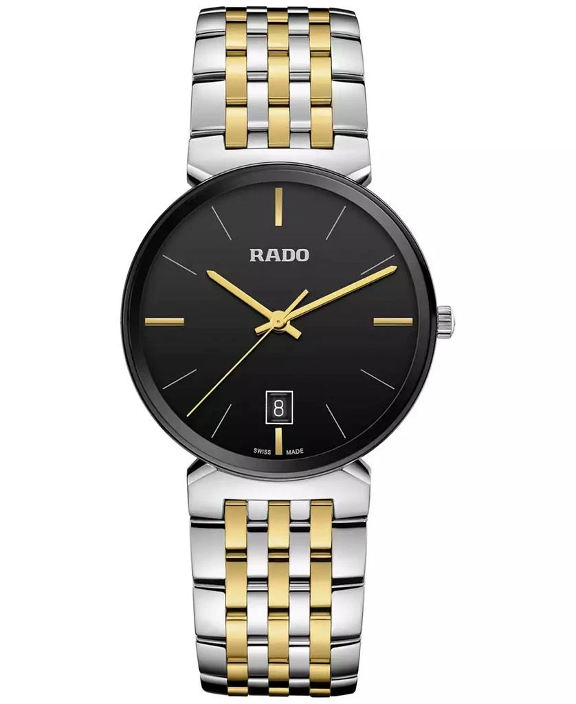 商品Rado|Florence Men's Black Stainless Steel Bracelet Watch 38mm,价格¥7509,第1张图片