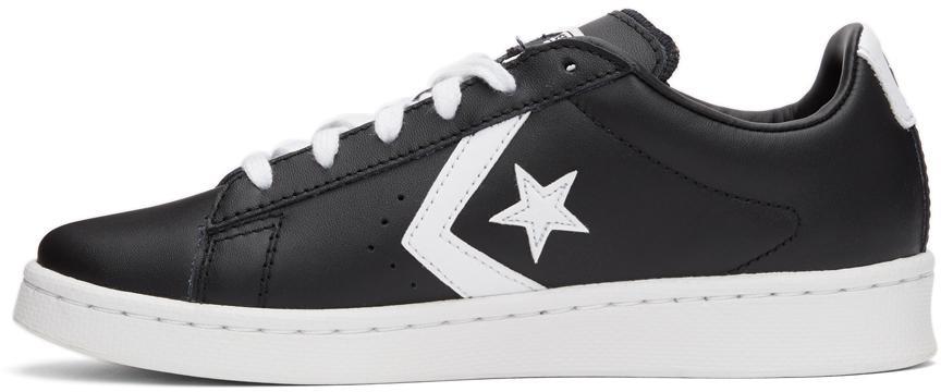 商品Converse|Black & White Leather Pro OX Sneakers,价格¥556,第5张图片详细描述
