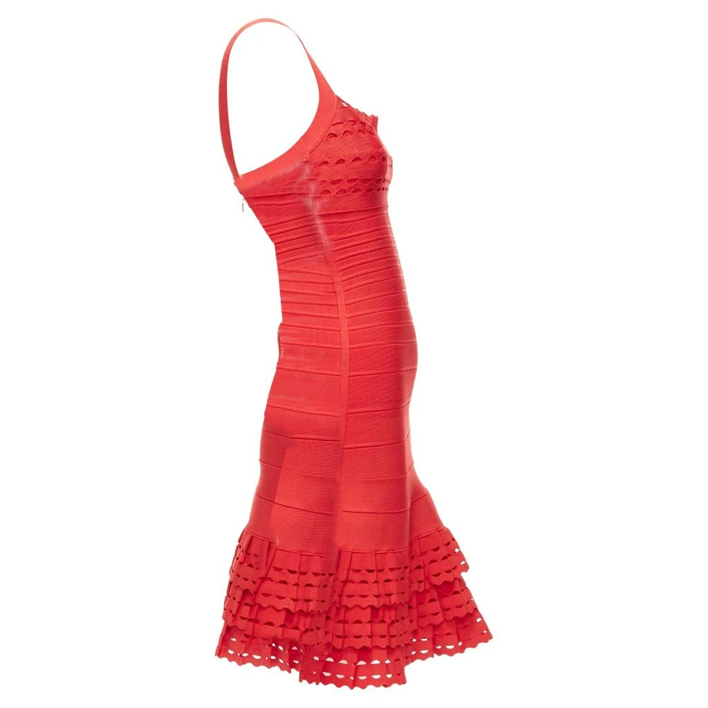 商品[二手商品] Herve Leger|Cut Out Tiered Ruffle Hem Bandage Fit Flared Dress,价格¥6692,第4张图片详细描述