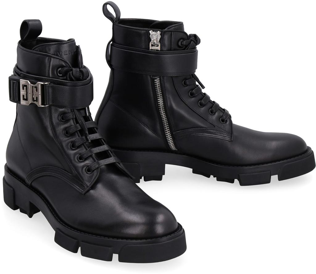 Givenchy Terra Leather Ankle Boots商品第3张图片规格展示