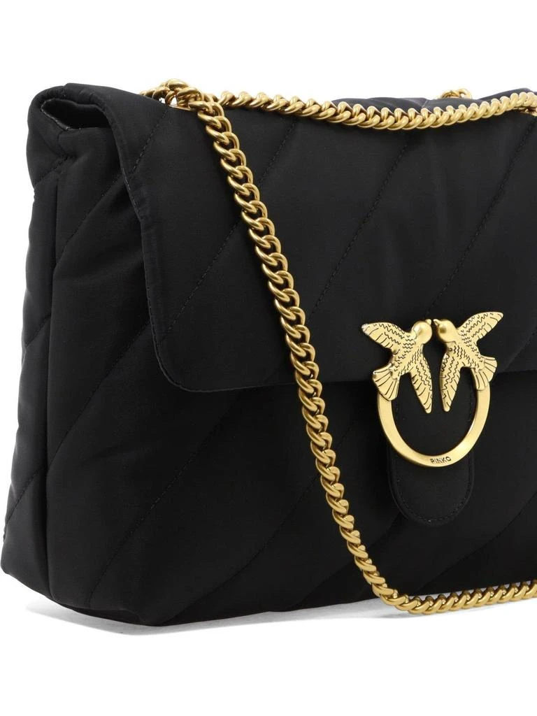 商品PINKO|Pinko Love Logo Plaque Quilted Shoulder Bag,价格¥2478,第4张图片详细描述
