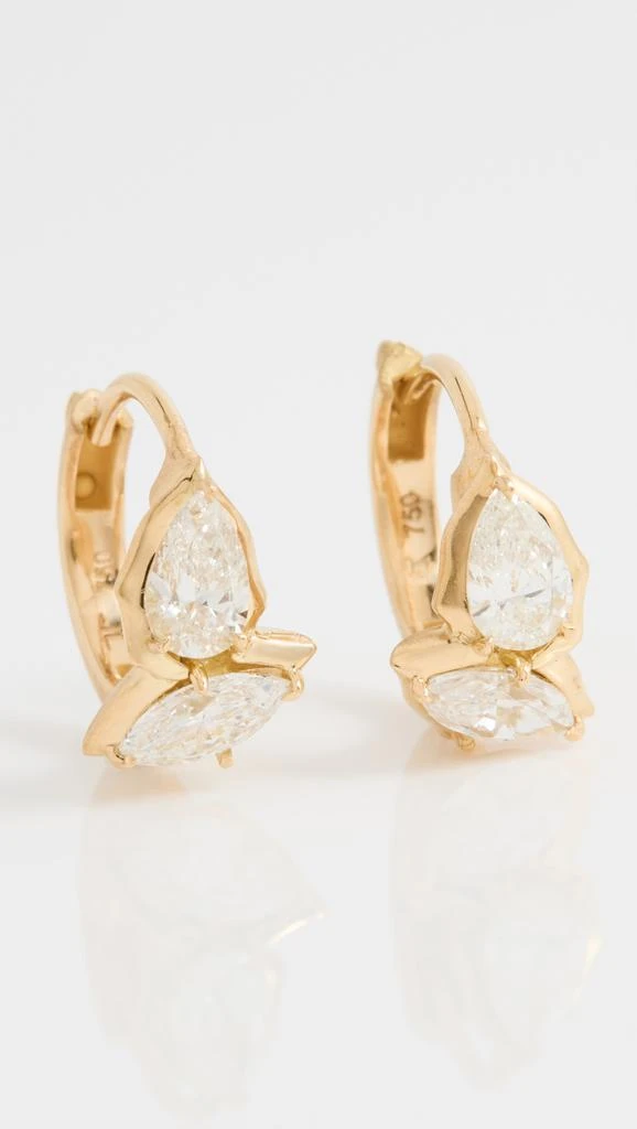 商品Jade Trau|Jade Trau 18k 罂粟贴耳耳环,价格¥39167,第2张图片详细描述