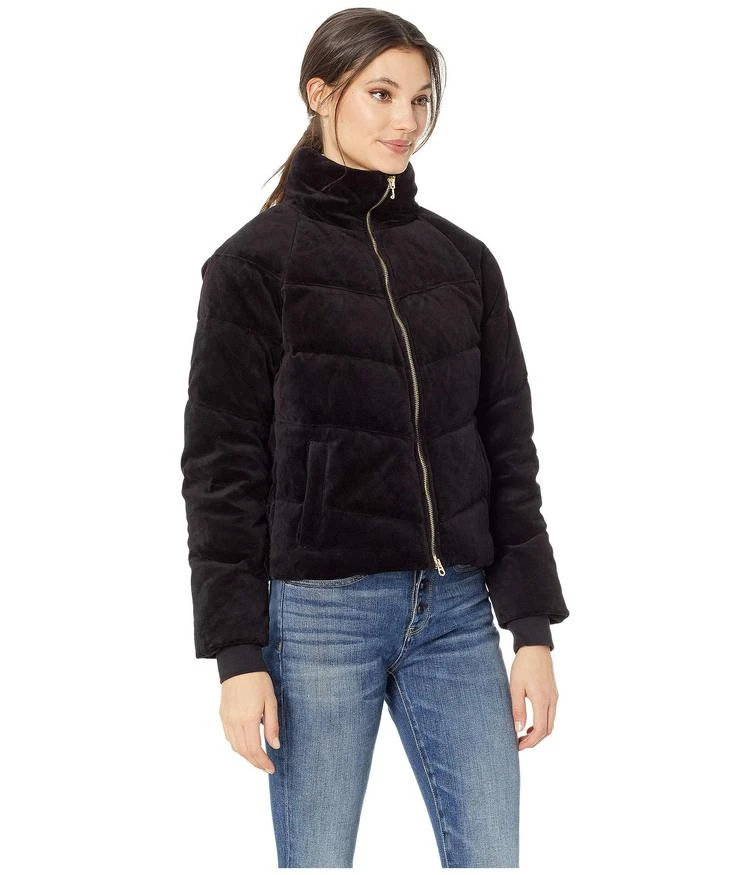 商品Juicy Couture|Track Velour Solid Quilted Puffer Jacket,价格¥743,第4张图片详细描述