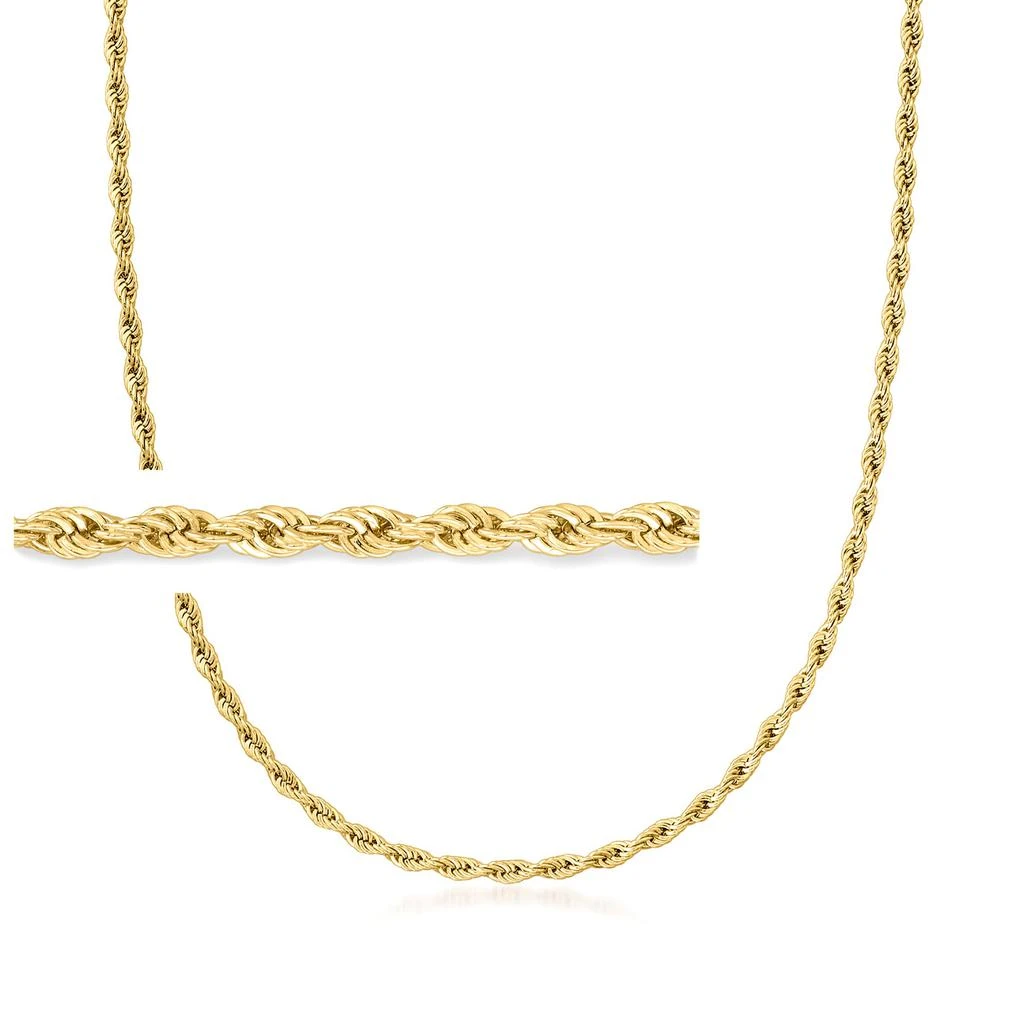 商品Ross-Simons|Ross-Simons 18kt Gold Over Sterling 3mm Rope-Chain Necklace,价格¥738,第1张图片