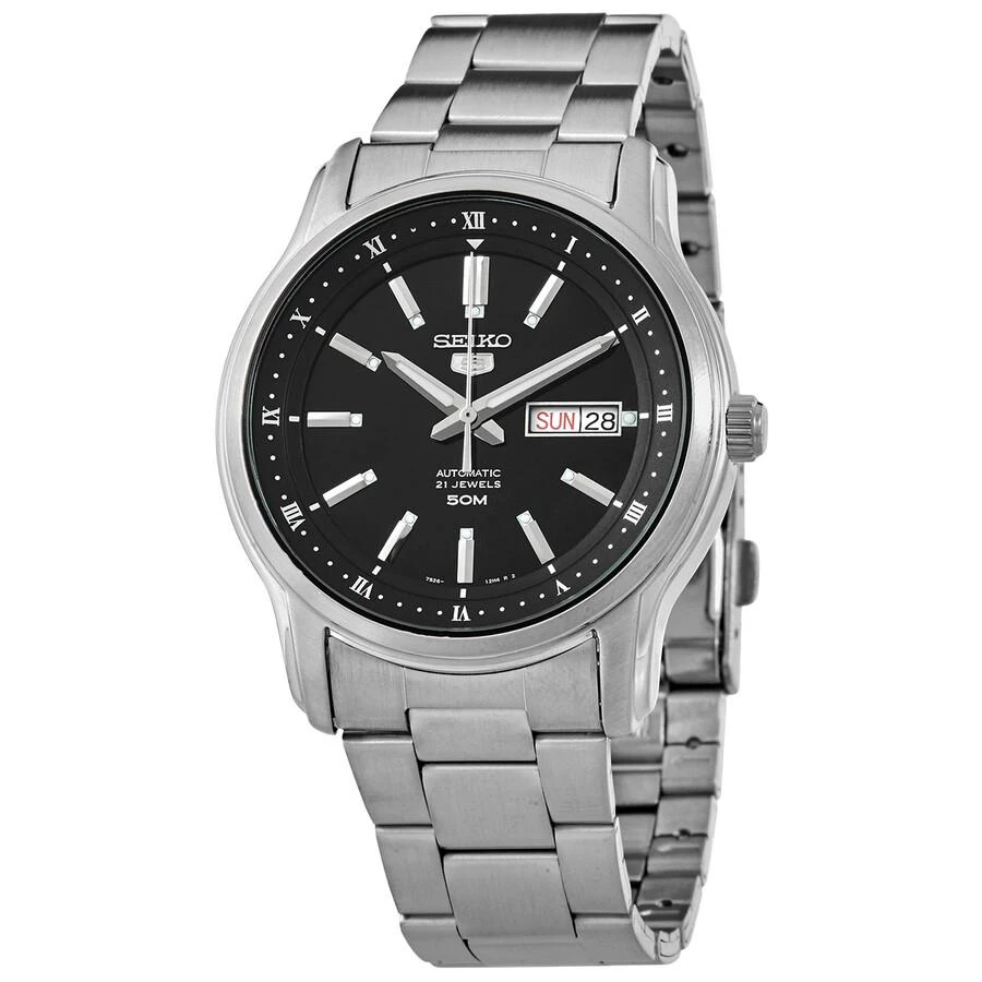 商品Seiko|Seiko 5 Automatic Black Dial Men's Watch SNKP11,价格¥926,第1张图片