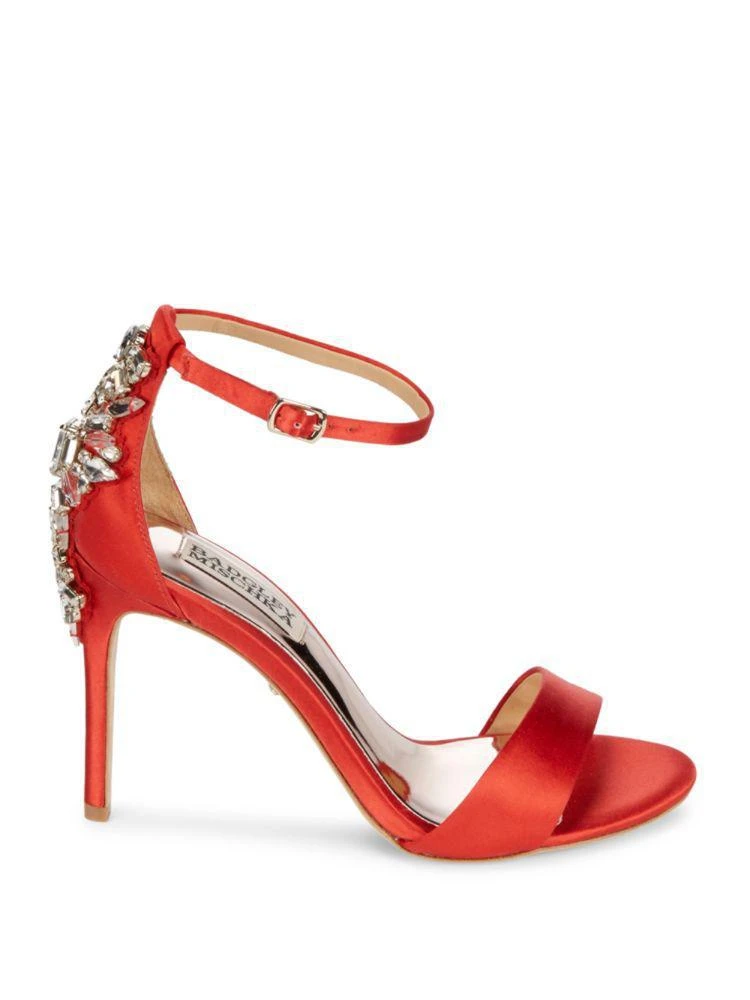 商品Badgley Mischka|Bartley Embellished Satin Sandals,价格¥789,第5张图片详细描述