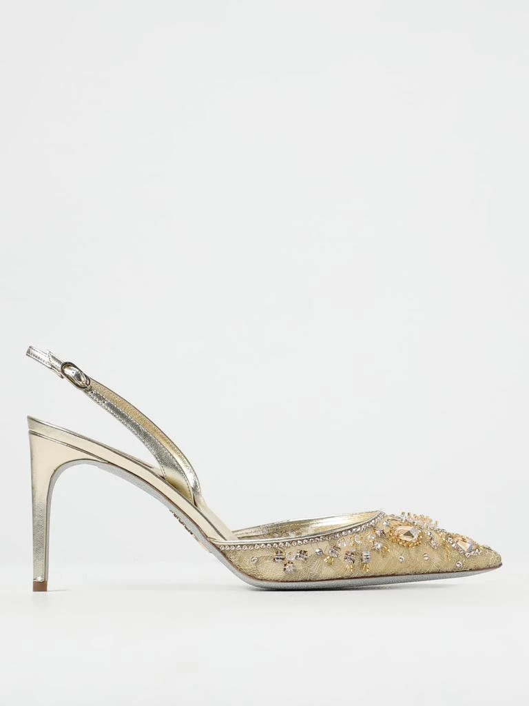 商品Rene Caovilla|Rene Caovilla Aretha slingbacks in nylon with jewel crystals,价格¥4187,第1张图片