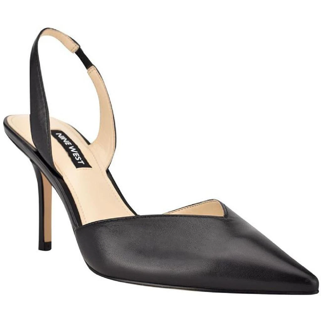 商品Nine West|Nine West Womens Hello Leather Pointed Toe Slingback Heels,价格¥342,第1张图片