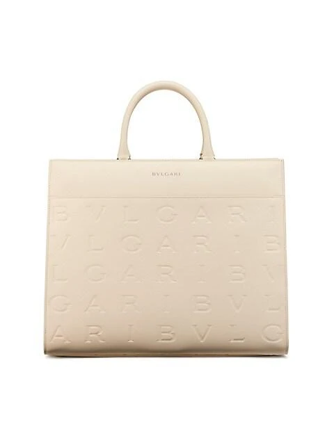 商品BVLGARI|Bvlgari Logo Infinitum Leather Tote,价格¥20156,第1张图片