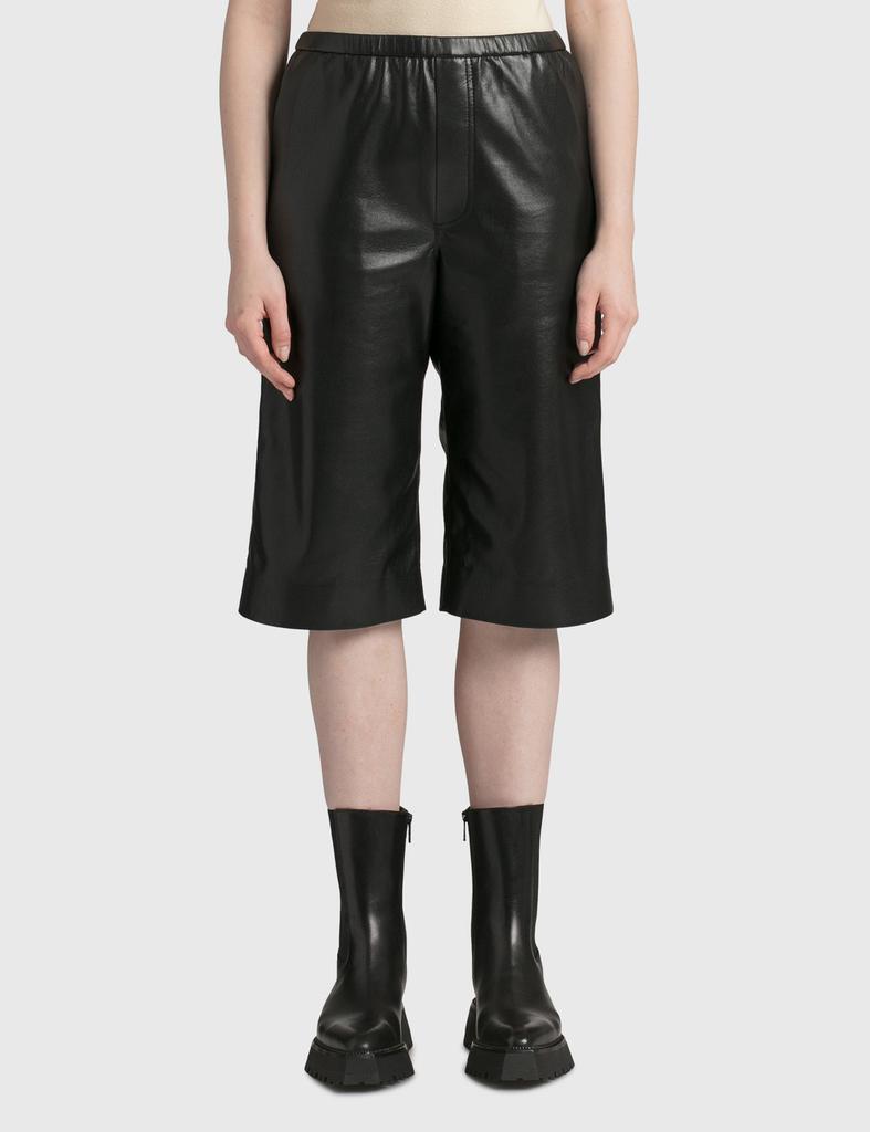 商品Nanushka|Wendel Leather Shorts,价格¥1091,第1张图片