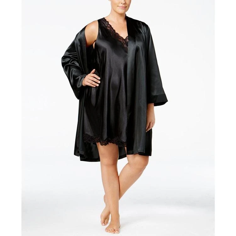 商品Thalia Sodi|Plus Size Satin Wrap Robe, Created for Macy's,价格¥245,第1张图片