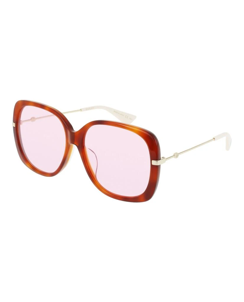 商品Gucci|Square-Frame Acetate Sunglasses,价格¥1122,第2张图片详细描述