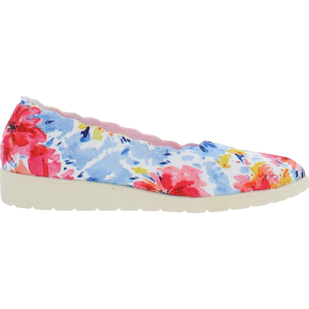 商品SKECHERS|Skechers Womens Cleo Flex-Floressence Canvas Lifestyle Slip-On Sneakers,价格¥153,第4张图片详细描述