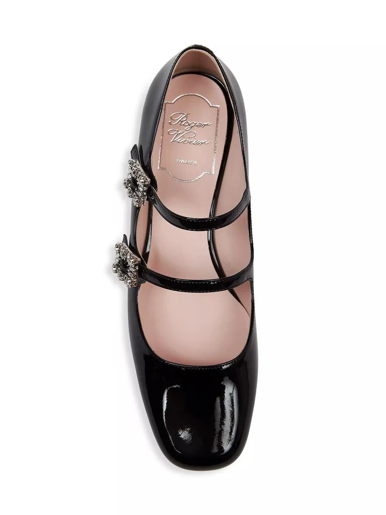 商品Roger Vivier|Mini Tres Vivier 25MM Leather Mary Janes,价格¥10887,第5张图片详细描述