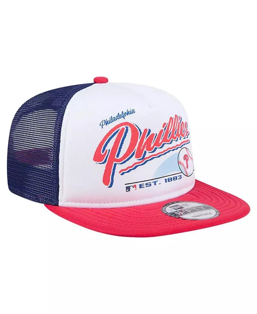 商品New Era|Big Boys and Girls White Philadelphia Phillies Retro 9FIFTY Snapback Hat,价格¥253,第3张图片详细描述