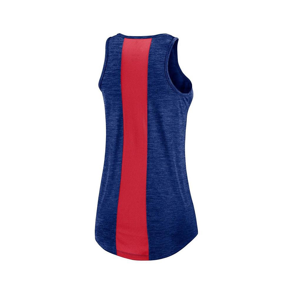 Women's Royal Chicago Cubs Right Mix High Neck Tank Top商品第2张图片规格展示