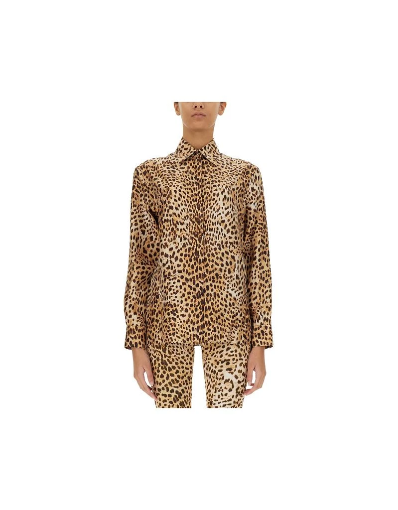 商品Roberto Cavalli 罗伯托卡瓦利|Ocelot Print Shirt,价格¥3953,第1张图片