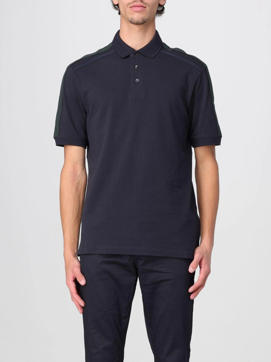 商品【商品预售7天】 Armani Exchange|Armani Exchange 男士POLO衫 XM000307AF10366UB101 蓝色,价格¥669,第1张图片