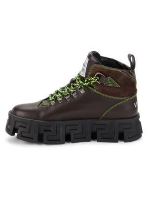 商品Versace|Contrast Suede & Leather Hiking Boots,价格¥4414,第4张图片详细描述