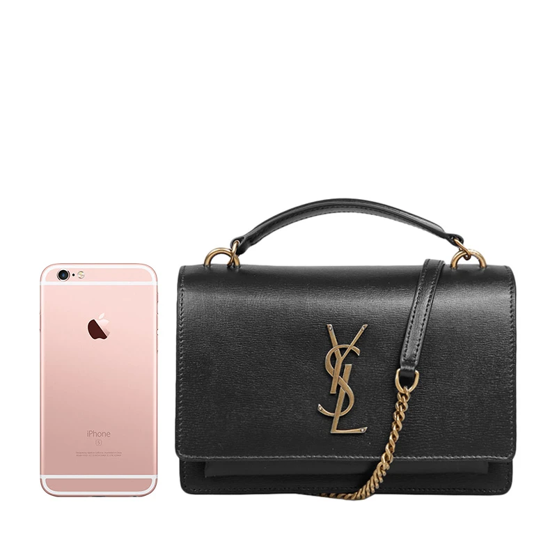 YSL 圣罗兰 女士黑色牛皮单肩包斜挎包 533026-D422W-1000 商品