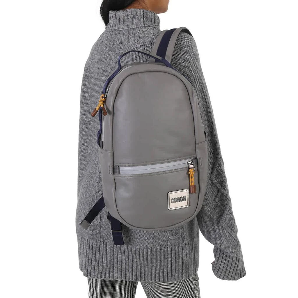 商品Coach|Men's Coach Patch Pacer Backpack in Black Copper/Heather Grey,价格¥1334,第2张图片详细描述