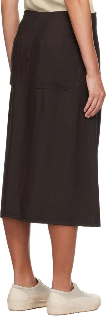 商品Studio Nicholson|Brown Eyre Midi Skirt,价格¥1122,第3张图片详细描述