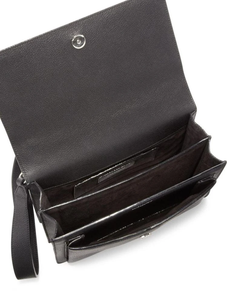 商品Yves Saint Laurent|Medium Sunset Monogram Leather Satchel,价格¥16111,第2张图片详细描述