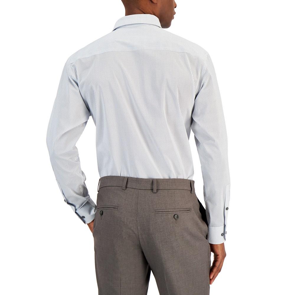 Men's Regular Fit Traveler Stretch Dress Shirt, Created for Macy's商品第2张图片规格展示