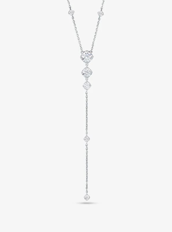 商品Michael Kors|Precious Metal-Plated Sterling Silver Cubic Zirconia Lariat Necklace,价格¥1275,第1张图片